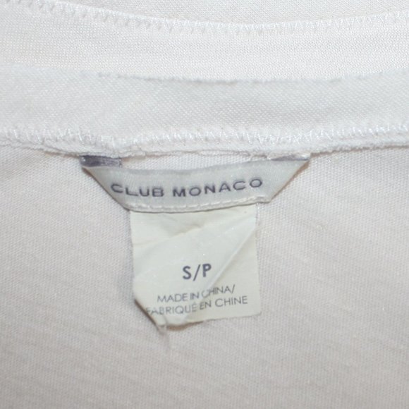 Club Monaco Asymmetrical Linen Blend Top - Picture 5 of 6